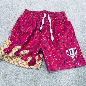 Baseball 101 boys small preowned great condition pink ice cream shorts